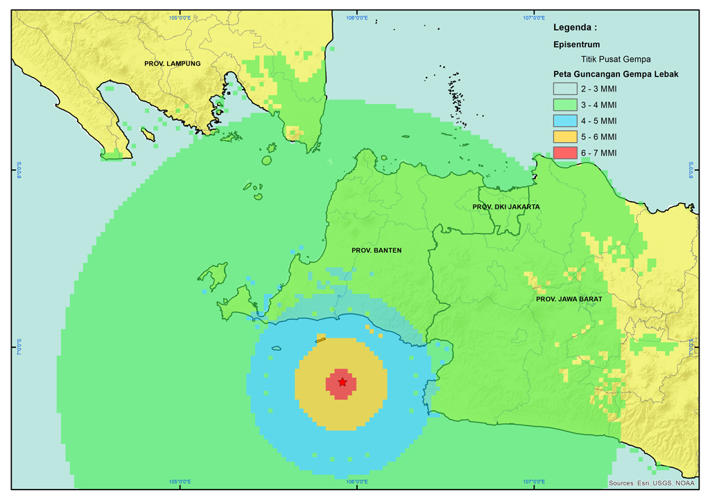 Info Bencana Terkini Gempabumi Lebak 6,1 SR - Banten