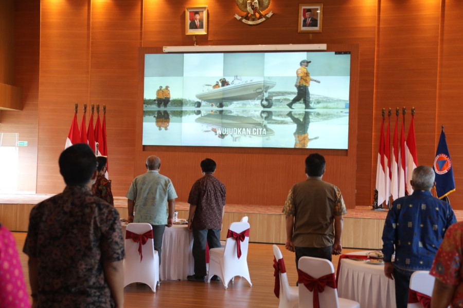 Suasana sosialisasi dan pengukuhan agen perubahan BNPB