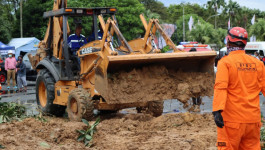 Simulasi Penanganan Longsor di Bulan PRB 2022