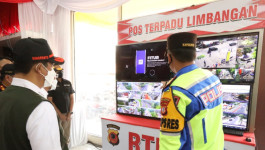 Pemantauan Lapangan Arus Mudik Lebaran 2022 di Pos Terpadu Limbangan